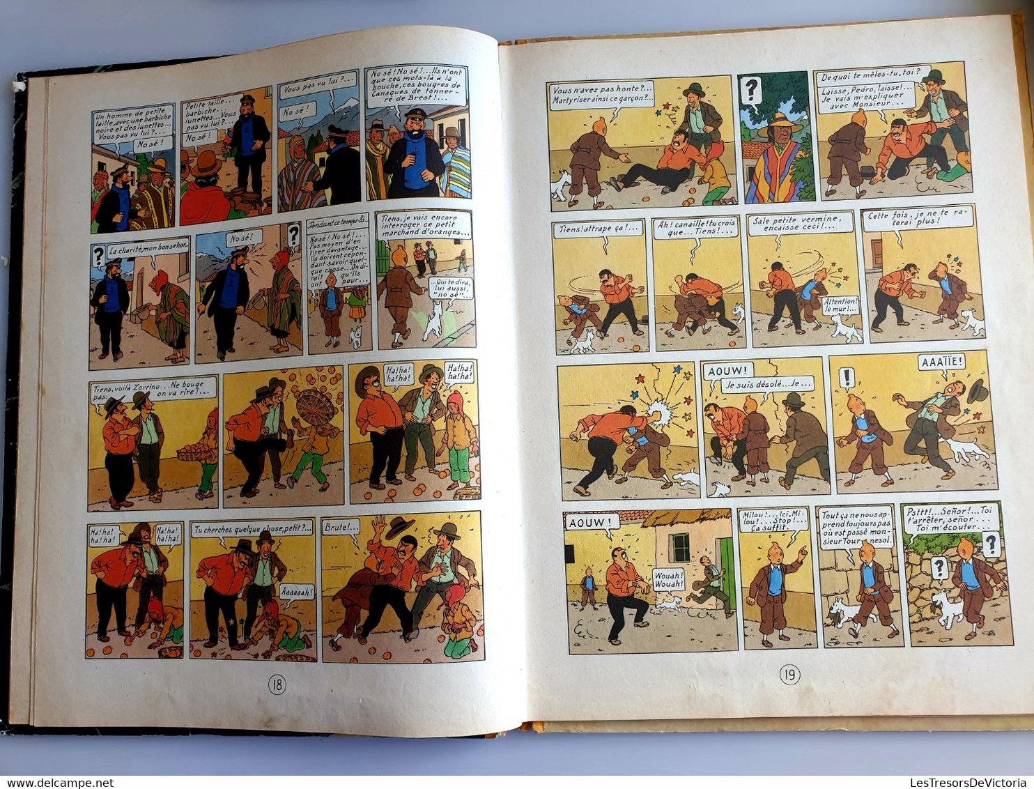 Hergé - Les Aventures De Tintin - Le Temple Du Soleil -  B14 DJ 1955 - Dos Jaune - Cote 100 Euros - Hergé