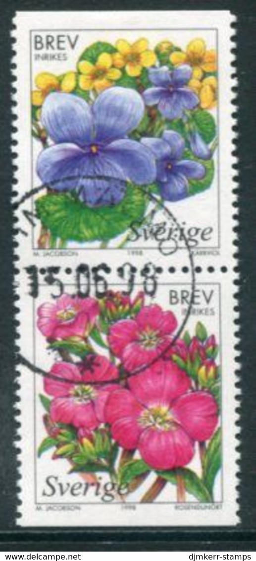 SWEDEN 1998 Moorland Flowers Used    Michel 2060-61 - Gebraucht