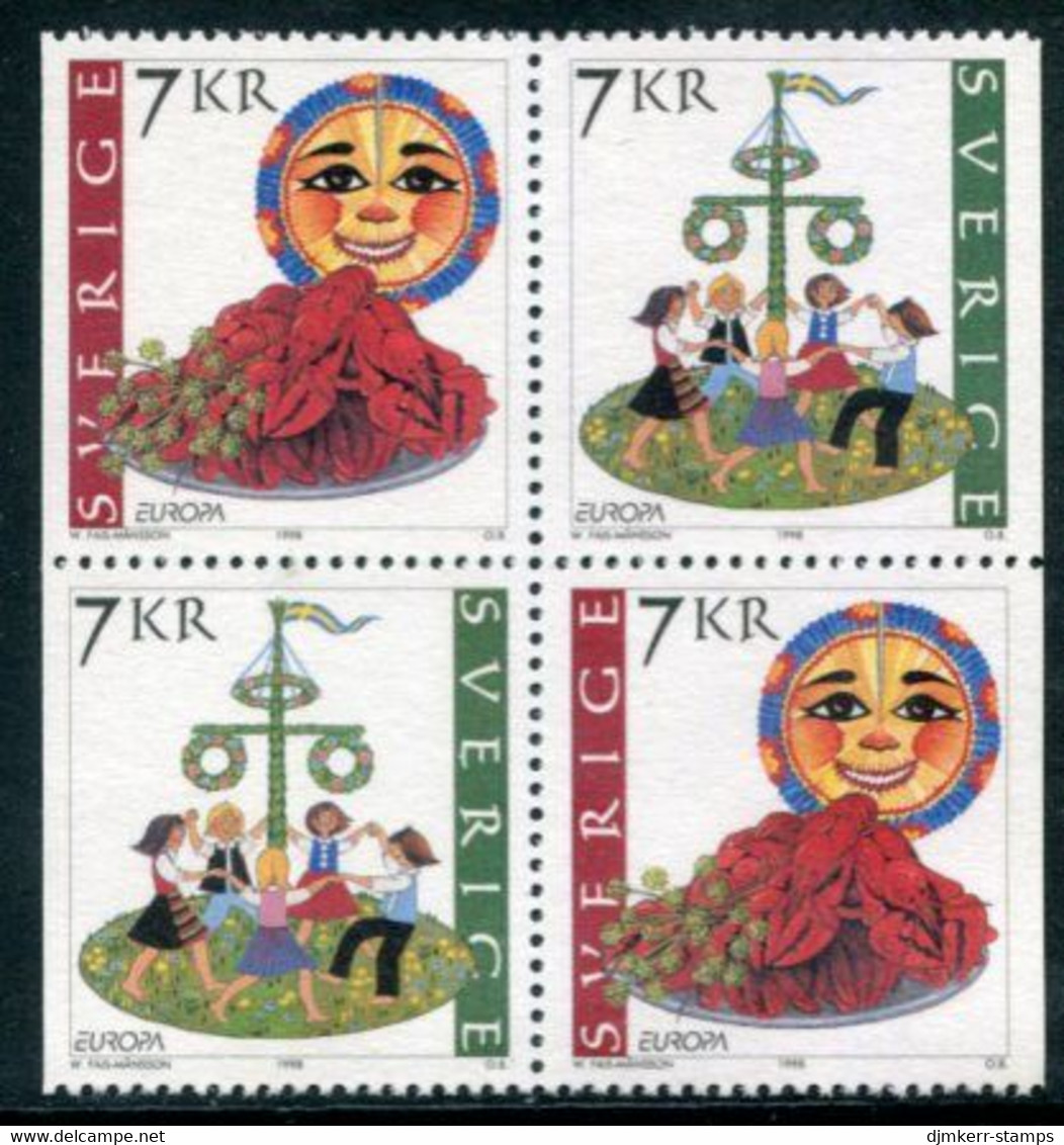 SWEDEN 1998 Europa: National Festivals MNH / **.   Michel 2058-59 - Unused Stamps