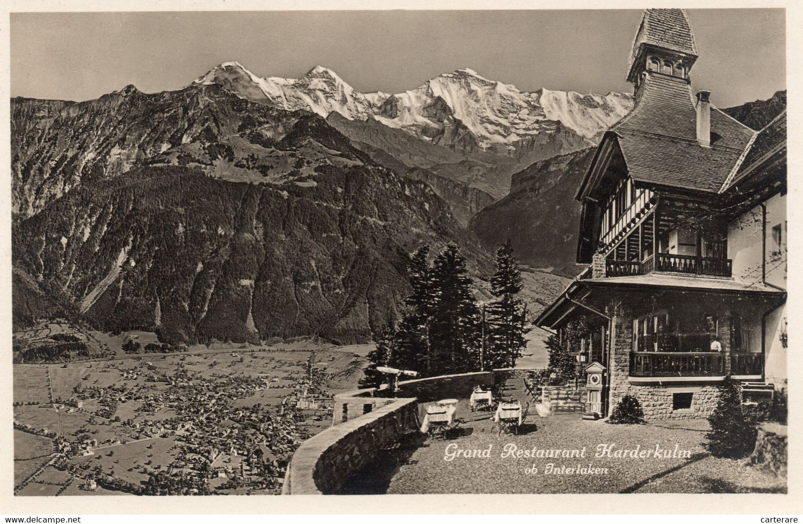 SUISSE,SCHWEIZ,SVIZZERA,SWITZERLAND,HELVETIA,SWISS,BERNE,INTERLAKEN,IL Y A 100 ANS,RESTAURANT,RARE - Berne