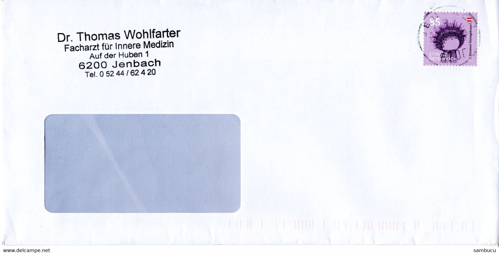 Brief Von 6200 Jenbach Mit 85 Cent Stinatz 2022 - Storia Postale