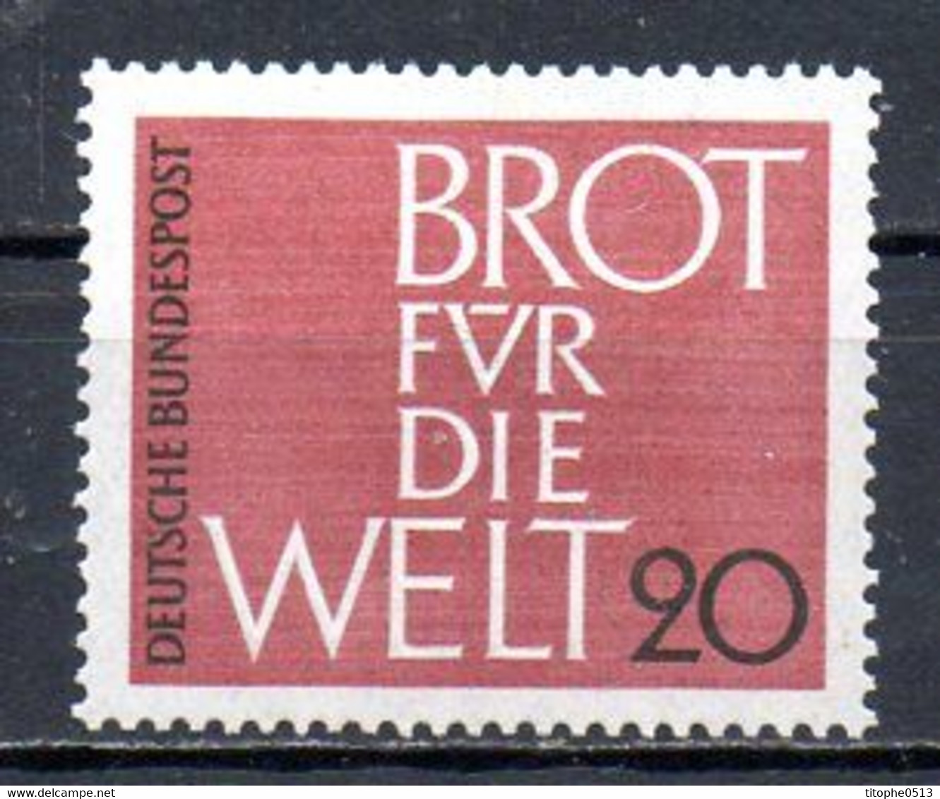 ALLEMAGNE. N°261 De 1962. Campagne Mondiale Contre La Faim. - Contre La Faim