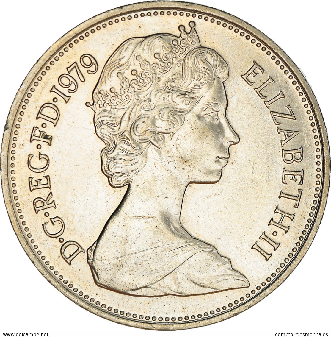 Monnaie, Grande-Bretagne, Elizabeth II, 10 New Pence, 1979, TTB+, Cupro-nickel - 10 Pence & 10 New Pence