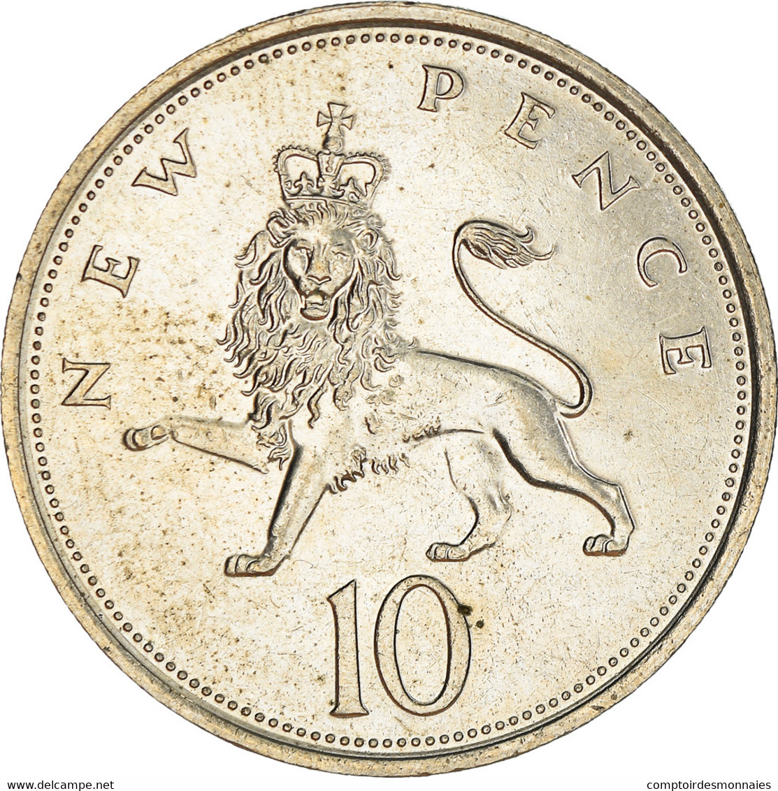 Monnaie, Grande-Bretagne, Elizabeth II, 10 New Pence, 1979, TTB+, Cupro-nickel - 10 Pence & 10 New Pence