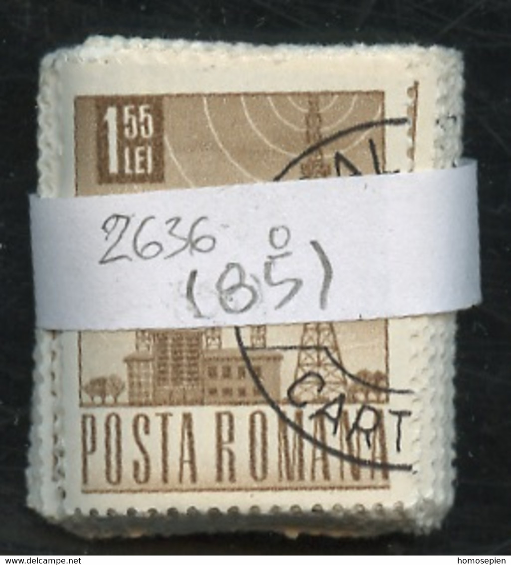 Roumanie - Rumänien - Romania Lot 1971 Y&T N°2636 - Michel N°2957 (o) - 1,55l Télévision - Lot De 85 Timbres - Volledige & Onvolledige Vellen