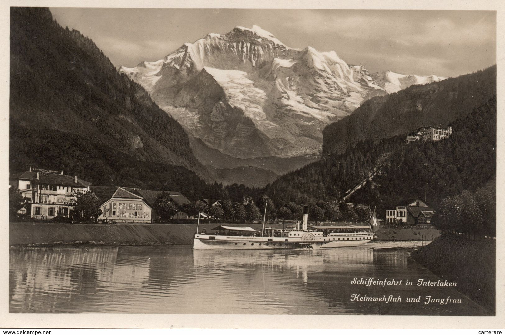 SUISSE,SCHWEIZ,SVIZZERA,SWITZERLAND,HELVETIA,SWISS,BERNE,INTERLAKEN,IL Y A 100 ANS,BATEAU,RARE - Berne