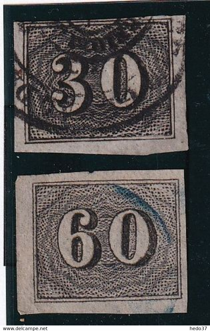 Brésil N°13/14 - Oblitéré - TB - Used Stamps