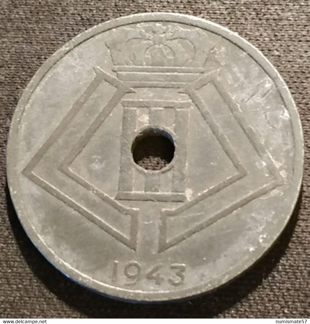 BELGIQUE - BELGIUM - 25 CENTIMES 1943 - Léopold III - Type Jespers ( Belgie - Belgique ) - KM 132 - 25 Cents