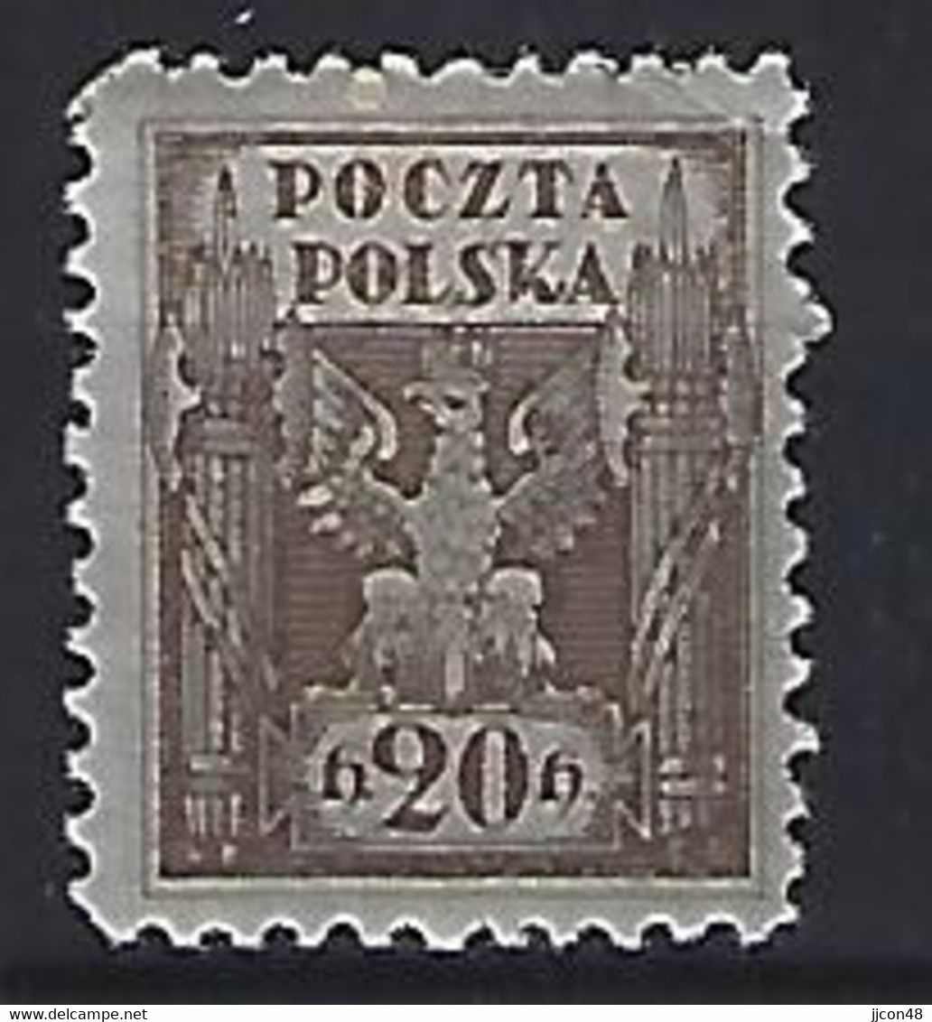 Poland 1919  Provisional Government  20h (**) MNH  Mi.81 - Unused Stamps