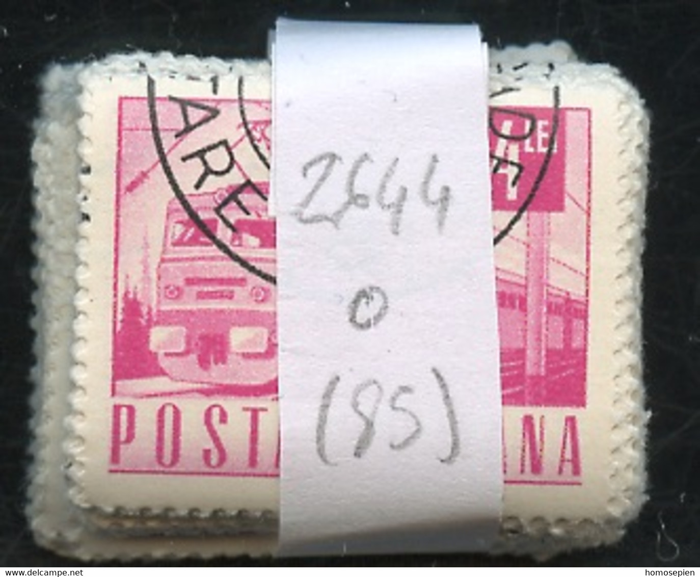 Roumanie - Rumänien - Romania Lot 1971 Y&T N°2644 - Michel N°2965 (o) - 4l Train - Lot De 85 Timbres - Hojas Completas