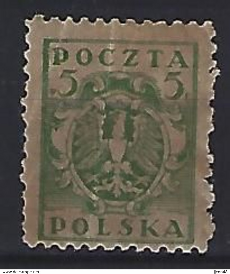 Poland 1919-20  Provisional Government  5f (*) MM  Mi.102 - Nuevos