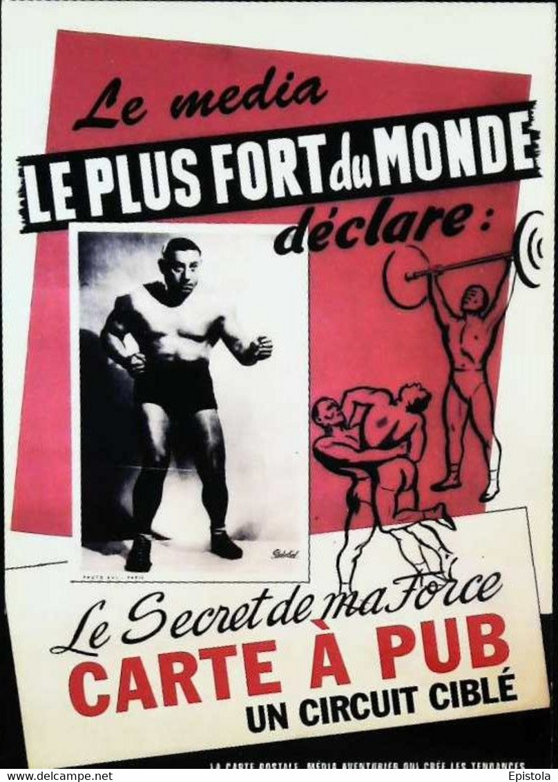 ► Charles Rigoulot Né Au Vésinet « Homme Le Plus Fort Du Monde » En 1925 (Reproduction) - Lutte