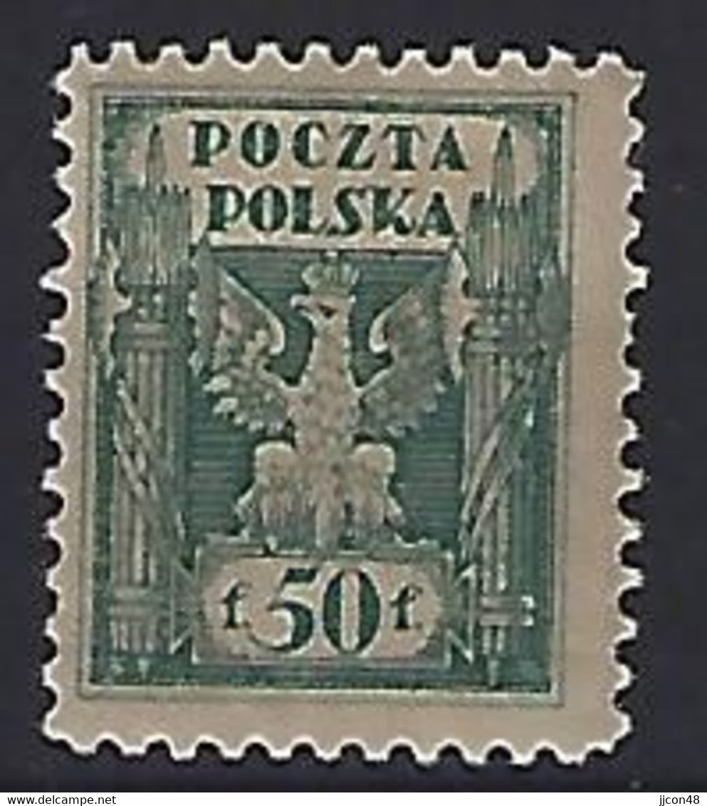 Poland 1919-20  Provisional Government  50f (*) MM  Mi.108 - Ungebraucht