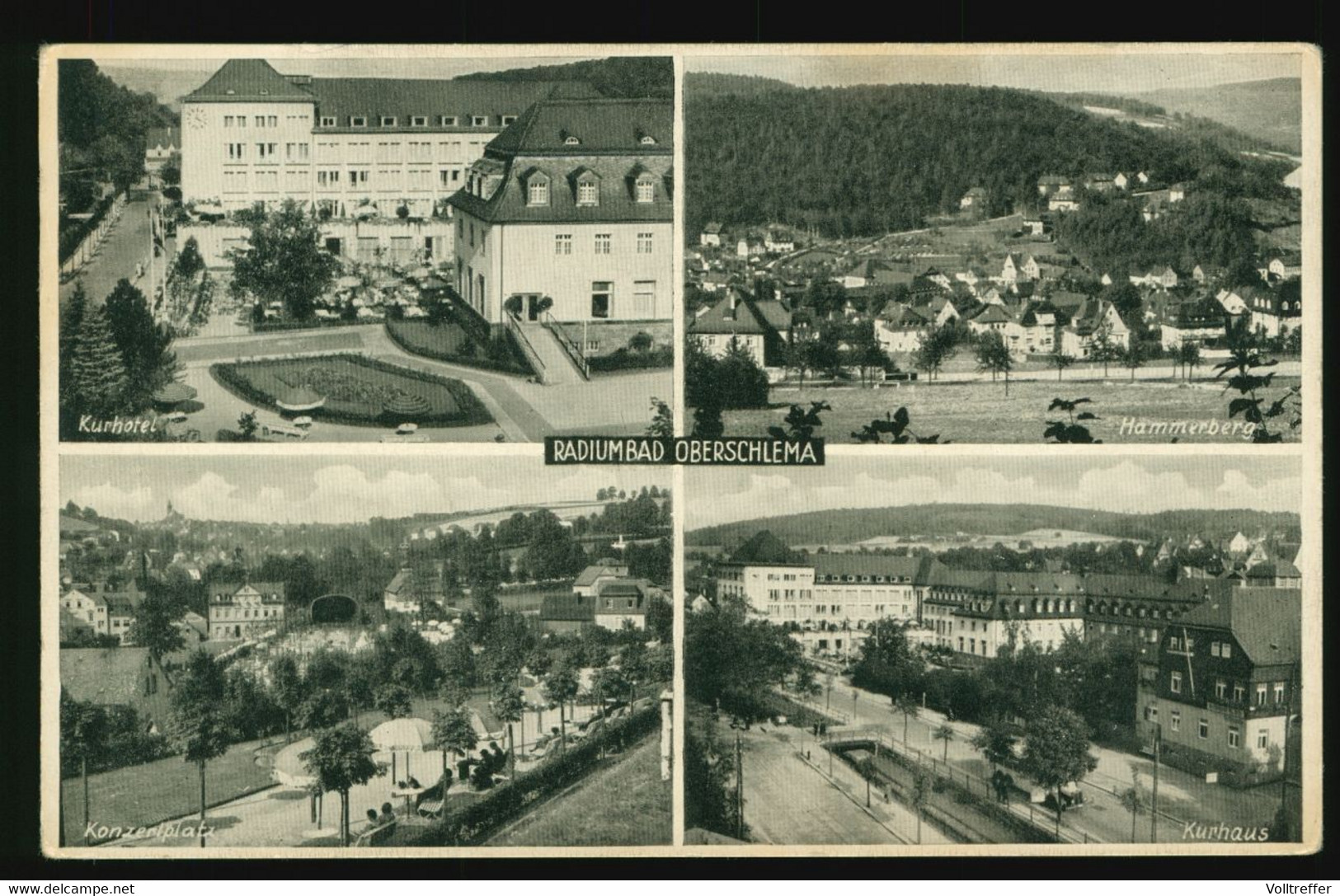 Orig. Mehrbild AK Um 1940, Radiumbad Oberschlema, Bad Schlema - Bad Schlema