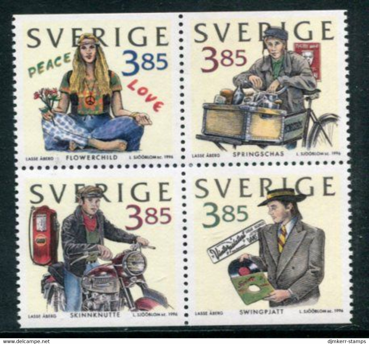 SWEDEN 1996 Stamp Day: Four Seasons MNH / **  Michel 1964-67 - Unused Stamps