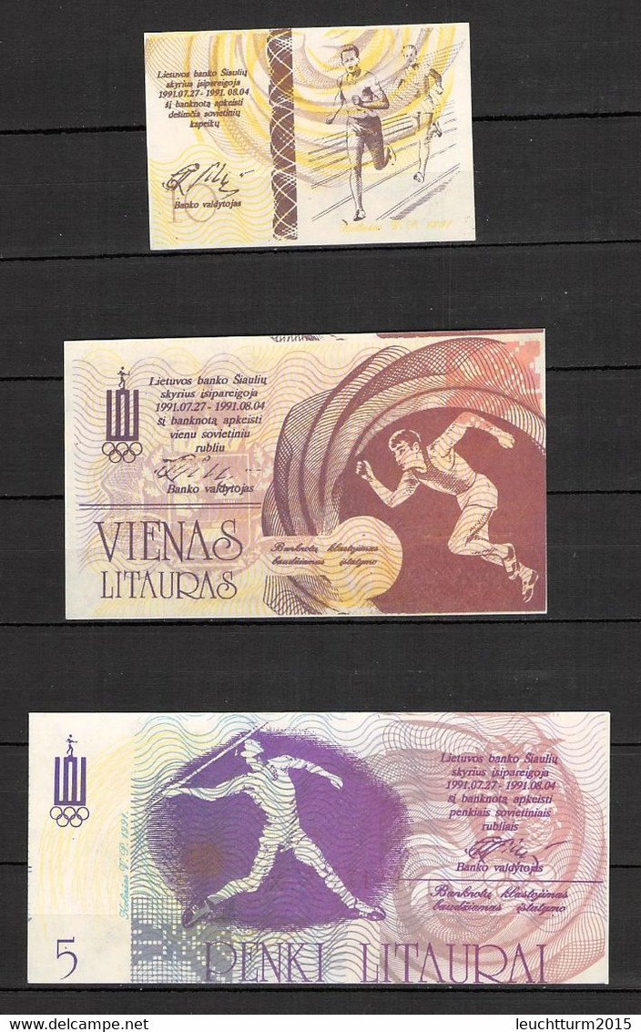 LITHUANIA - 10C - 1, 5 L 1991 OLYMPICS / ZL326 - Lituania