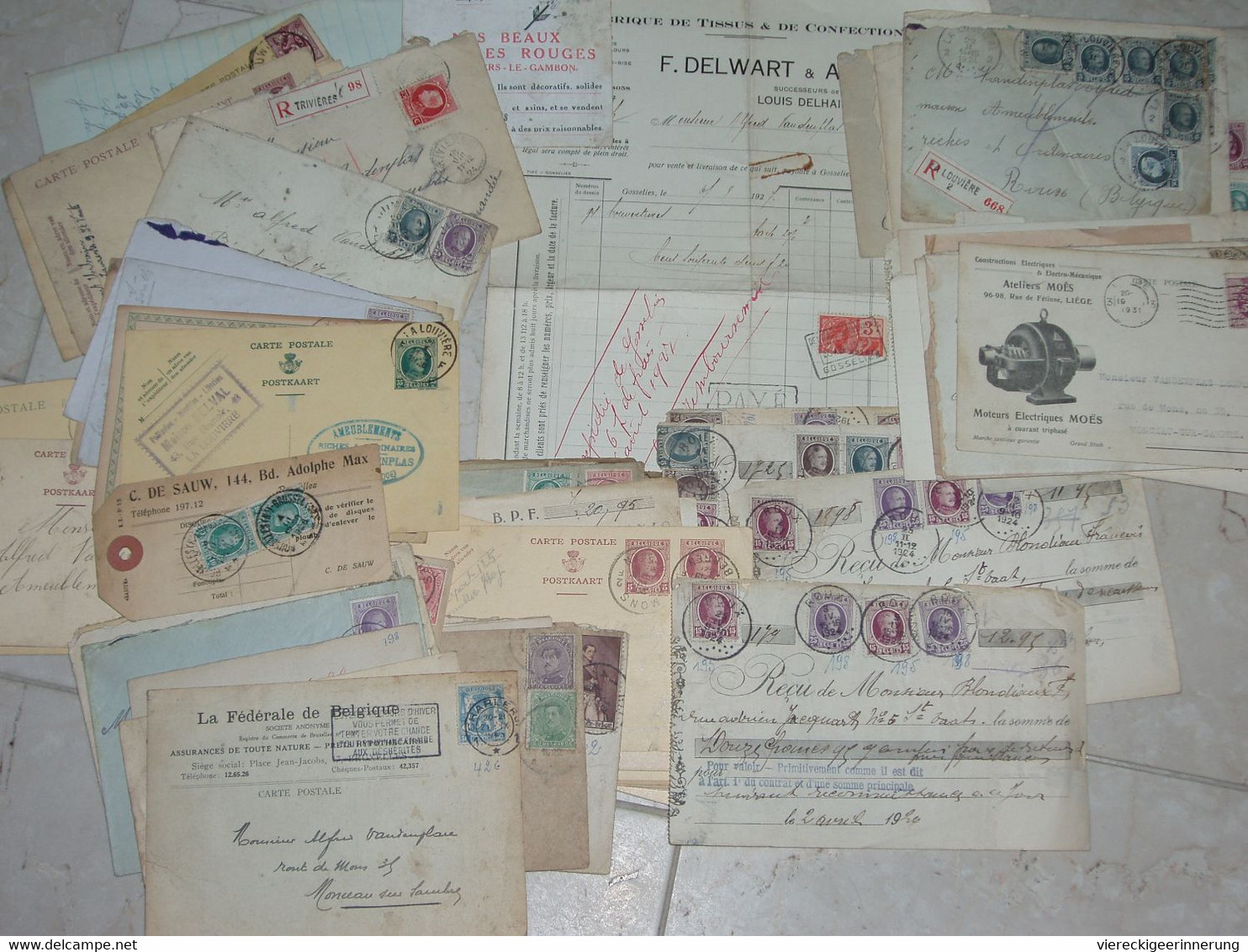 ! Belege, Serie Albert, Cachets Ambulant, Sammlung Belgien, 245 Stk. 1910-1940, Belgium, Belgique, Collection, Lettres - Covers & Documents