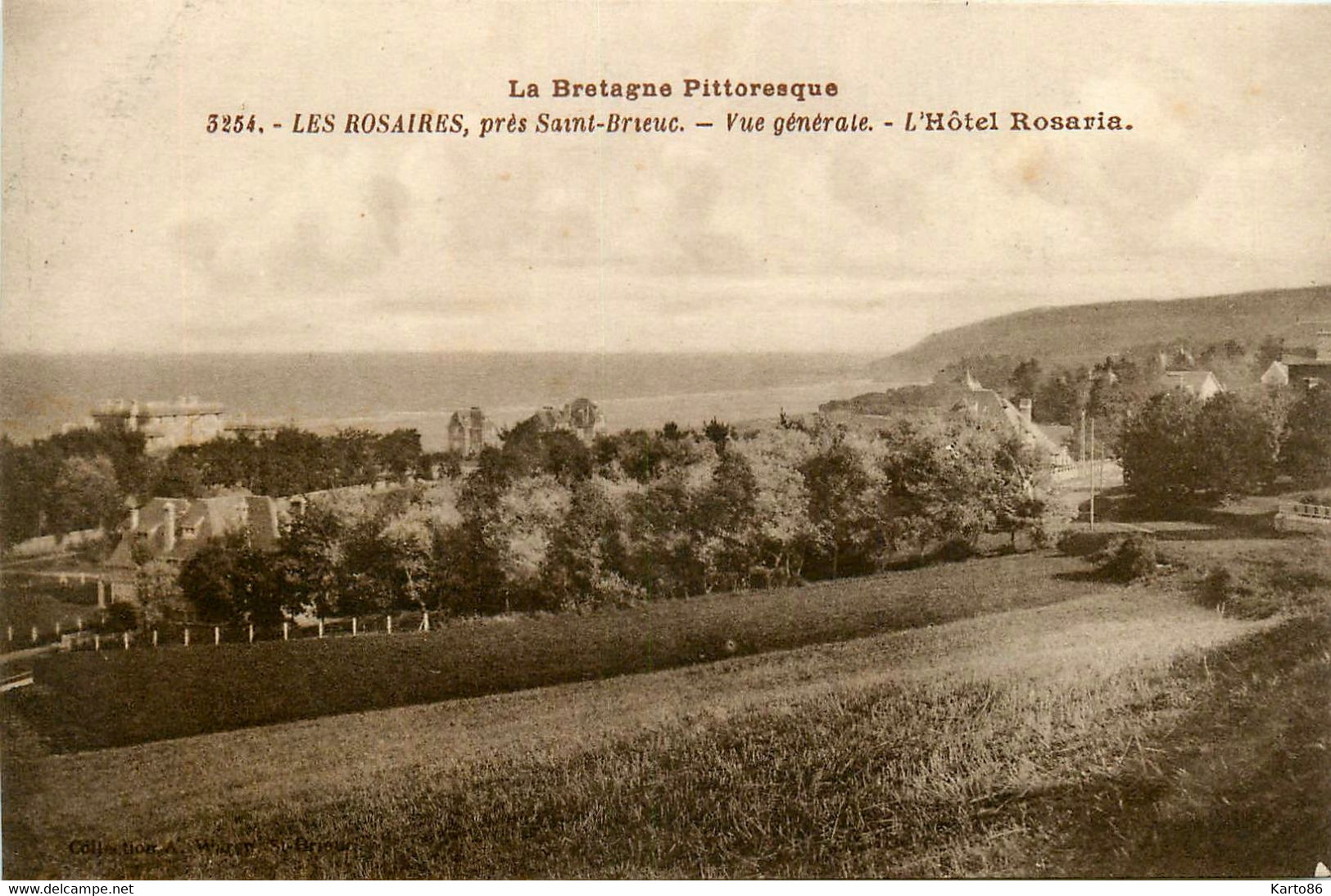 Les Rosaires , Plérin * Vue Générale Et L'Hôtel ROSARIA * Environs De St Brieuc - Plérin / Saint-Laurent-de-la-Mer