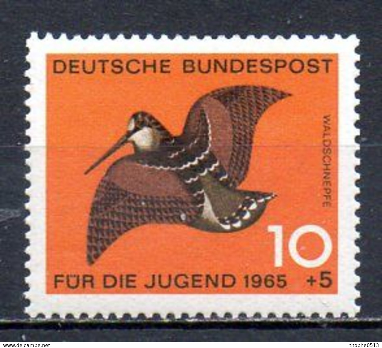 ALLEMAGNE. N°330 De 1965. Bécasse. - Grey Partridge