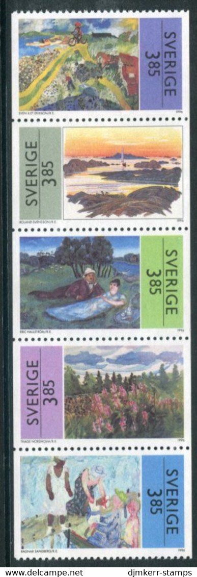 SWEDEN 1996 Paintings: Summer MNH / **  Michel 1945-49 - Unused Stamps