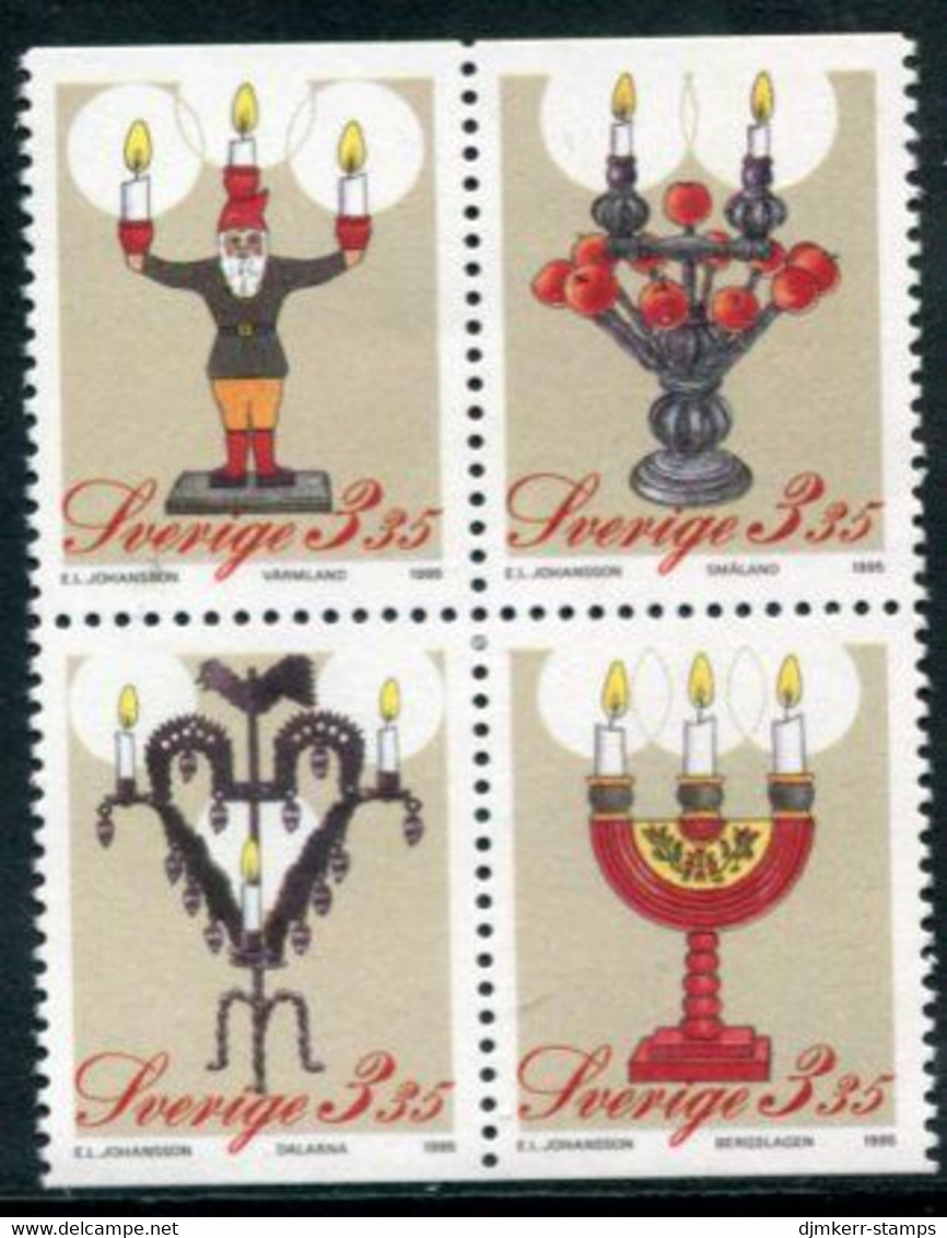 SWEDEN 1995 Christmas MNH / **  Michel 1917-20 - Unused Stamps