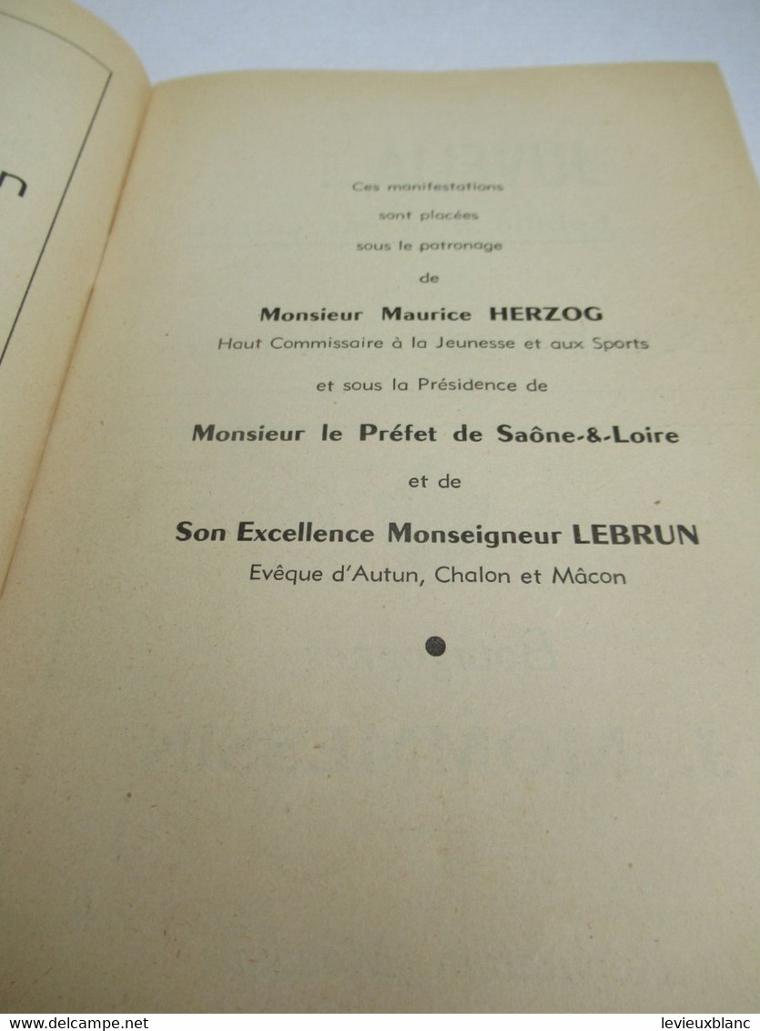 Fédération Sportive De France/Championnats  Fédéraux De Gymnastique/Grands Prix De Musique/MACON/1960      PROG315 - Programma's