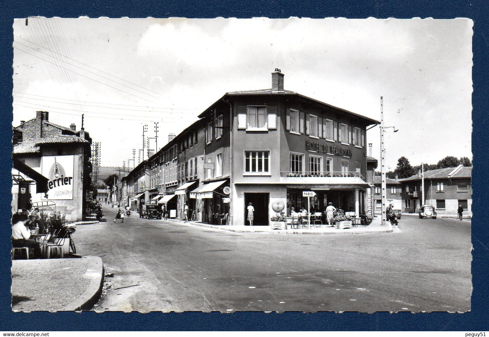 69. Anse. Entrée De La Ville. Hôtel Du Beaujolais - Café-Restaurant ( L.Bernollin). Casino. Patisserie. Les Routiers. - Anse