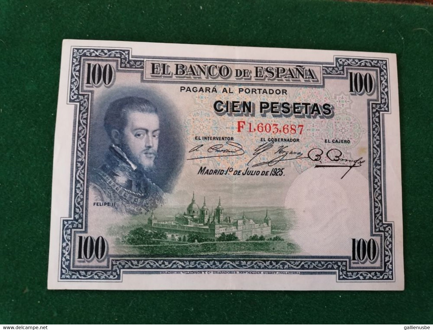 Espagne -  100 Pesetas  - Cien Pesetas - 01.07.1925  -  Superbe - Presque UNC - 100 Peseten