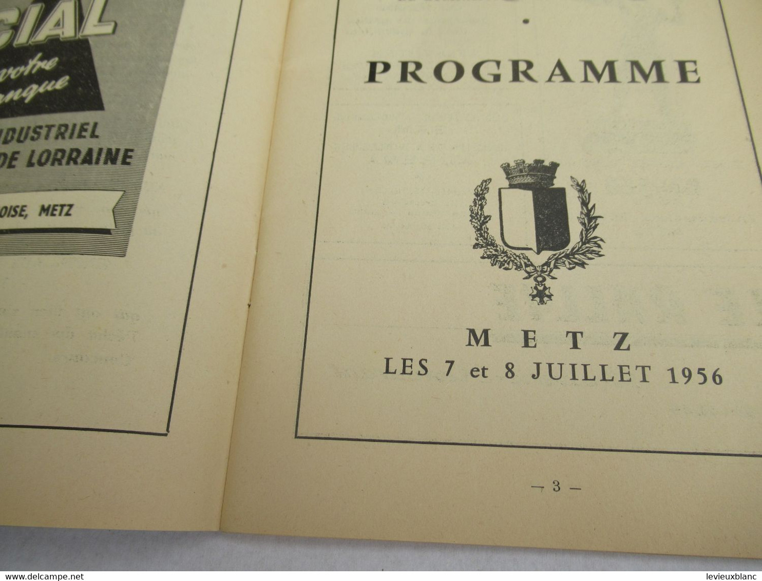 Fédération Sportive De France/Championnat  National De Gymnastique/Grand Prix Fédéral De Musique/METZ/1956      PROG316 - Programma's