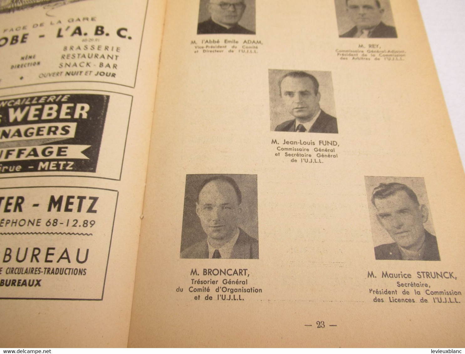 Fédération Sportive de France/Championnat  National de Gymnastique/Grand Prix Fédéral de Musique/METZ/1956      PROG316