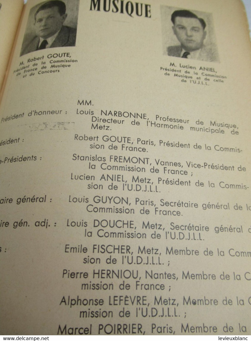 Fédération Sportive de France/Championnat  National de Gymnastique/Grand Prix Fédéral de Musique/METZ/1956      PROG316