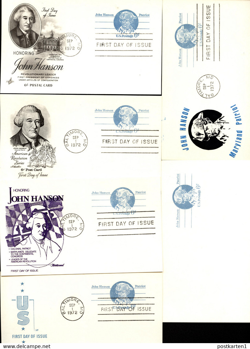 UX64 UPSS S81 6 Postal Cards Mint And FDC 1972 - 1961-80
