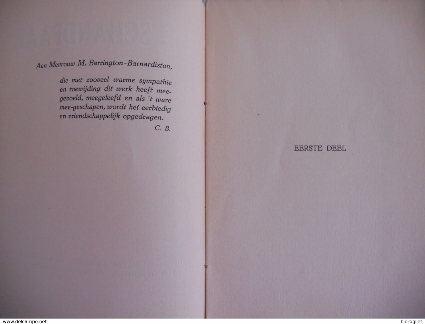 DE SCHANDPAAL Door Cyriel Buysse 1928  - 1ste Druk Nevele Afsnee Deinze Vlaanderen Naturalisme Gent Vanrysselberghe & ro - Literature