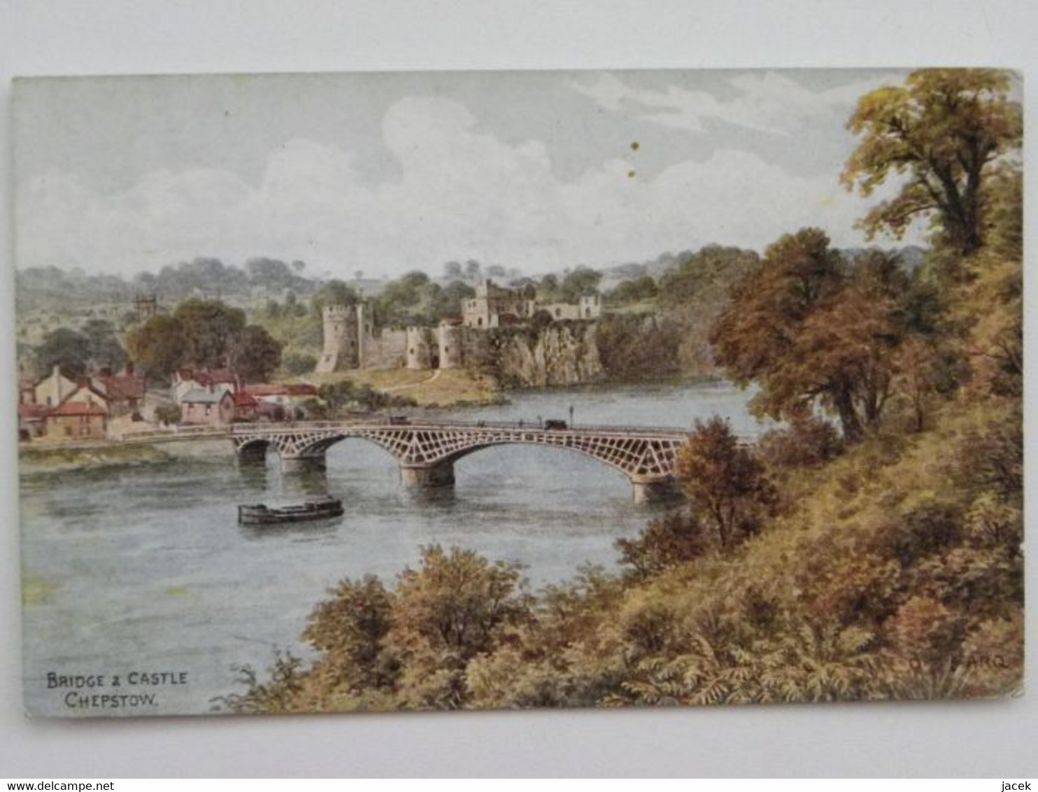 Chepstow Castle Bridge   Old Postcard - Monmouthshire