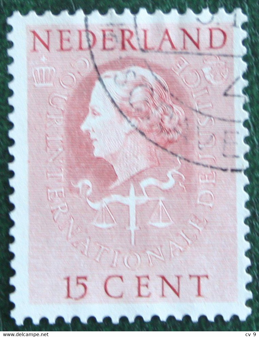 15 Ct Cour Internationale De Justice NVPH Dienst D36 D 36 (Mi 36) 1951-1958 Gestempeld  Used NEDERLAND / NIEDERLANDE - Dienstmarken