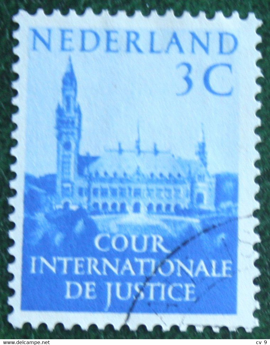 3 Ct Cour Internationale De Justice NVPH Dienst D28 D 28 (Mi 28) 1951-1958 Gestempeld  Used NEDERLAND / NIEDERLANDE - Servicios