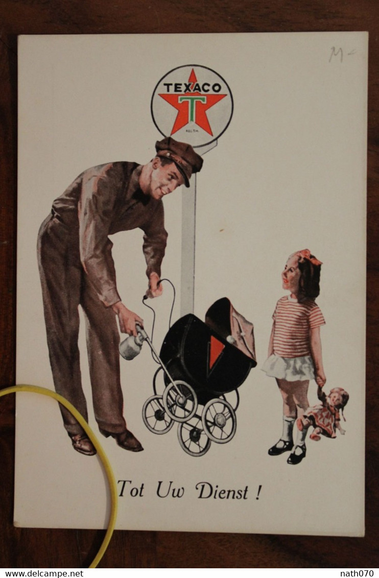 1940's CPA Ak Publicité Pub Illustrateur Texaco Tot UW Dienst - Publicité