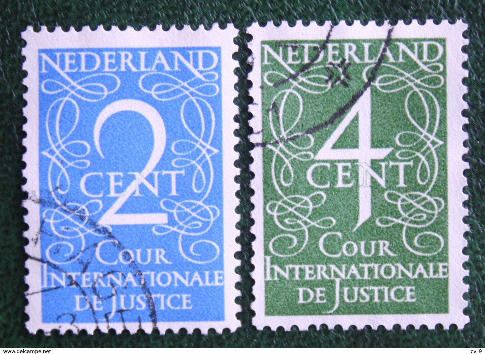 Cour Internationale De Justice NVPH D25-D26 D 25 (Mi 25-26) 1950 Gestempeld / Used NEDERLAND / NIEDERLANDE - Dienstmarken