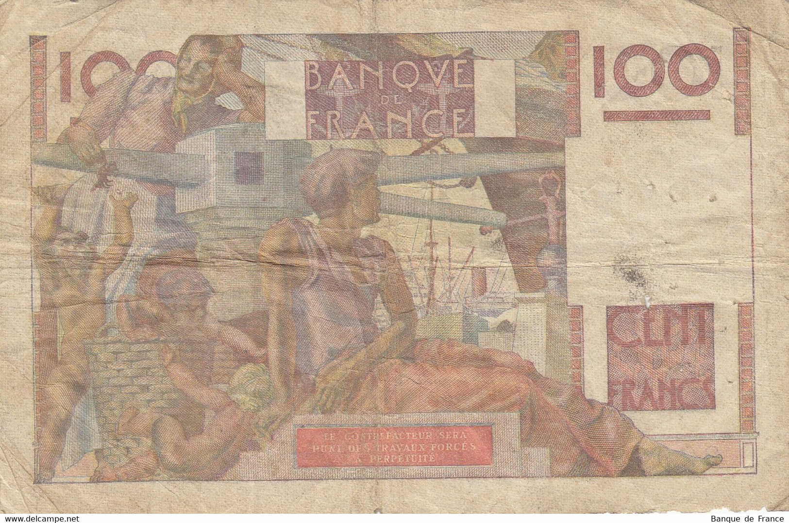 Billet 100 F Jeune Paysan Du 3-4-1952 FAY 28.32 Alph. V.439 - 100 F 1945-1954 ''Jeune Paysan''