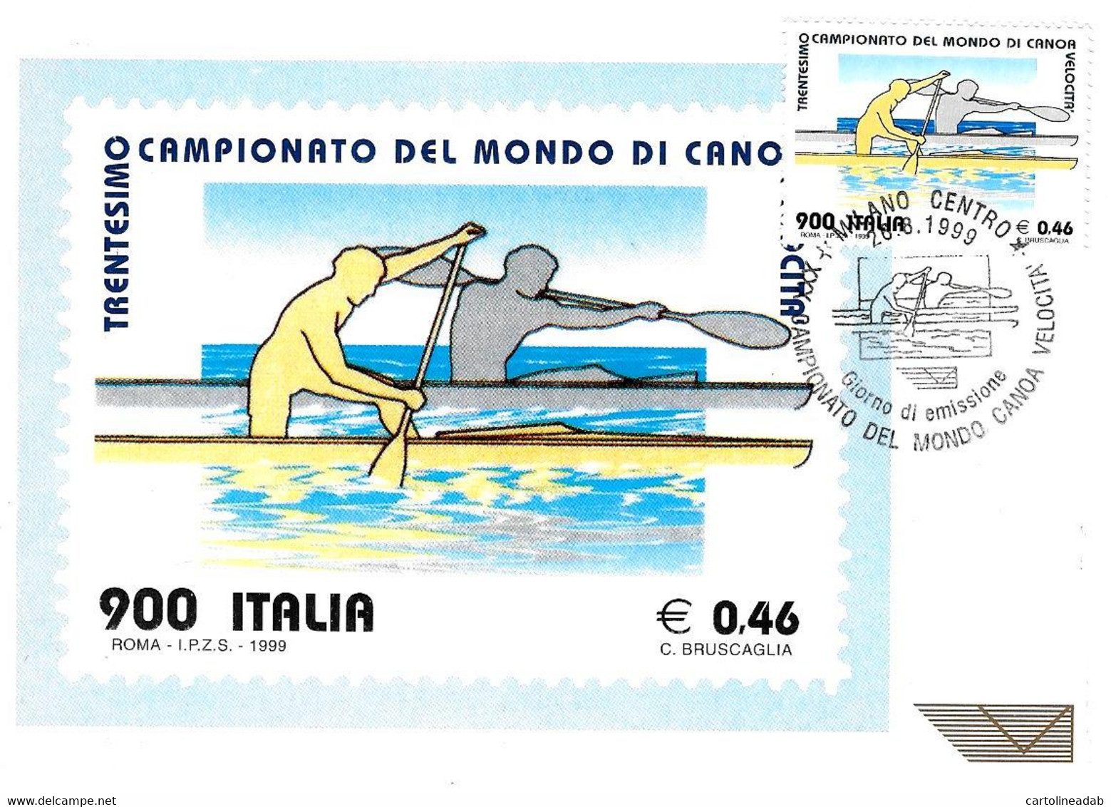 [MD6486] CPM - 30° CAMPIONATO DEL MONDO DI CANOTTAGGIO - CON ANNULLO - PERFETTA - Non Viaggiata - Roeisport