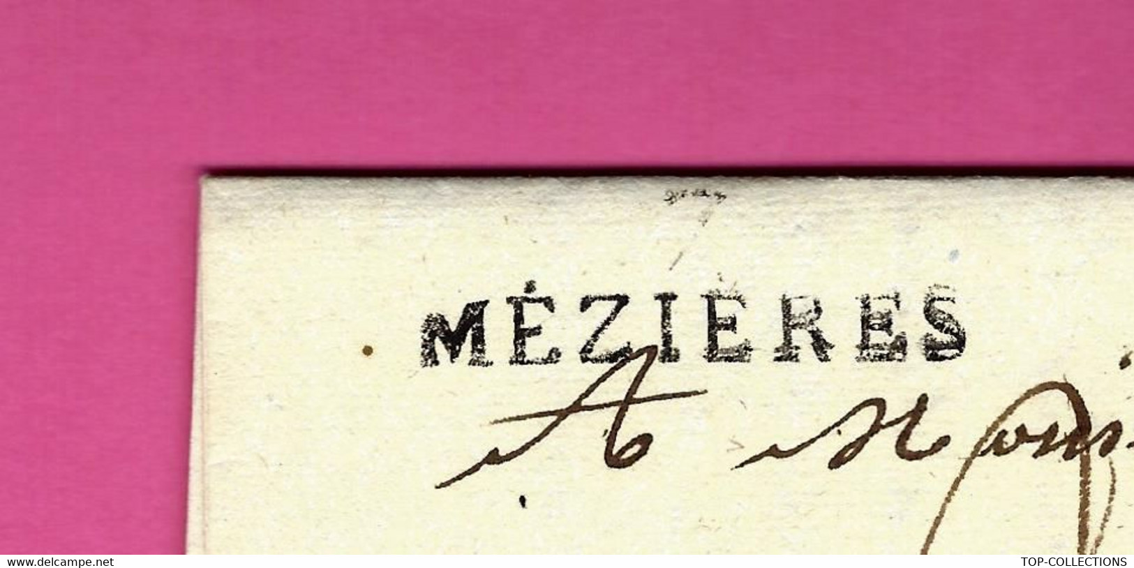1819 LETTRE COMMERCE FINANCE MEZIERES Pour SEDAN MARQUE POSTALE 7 MEZIERES VOIR SCANS TEXTE B.E. - 1801-1848: Précurseurs XIX
