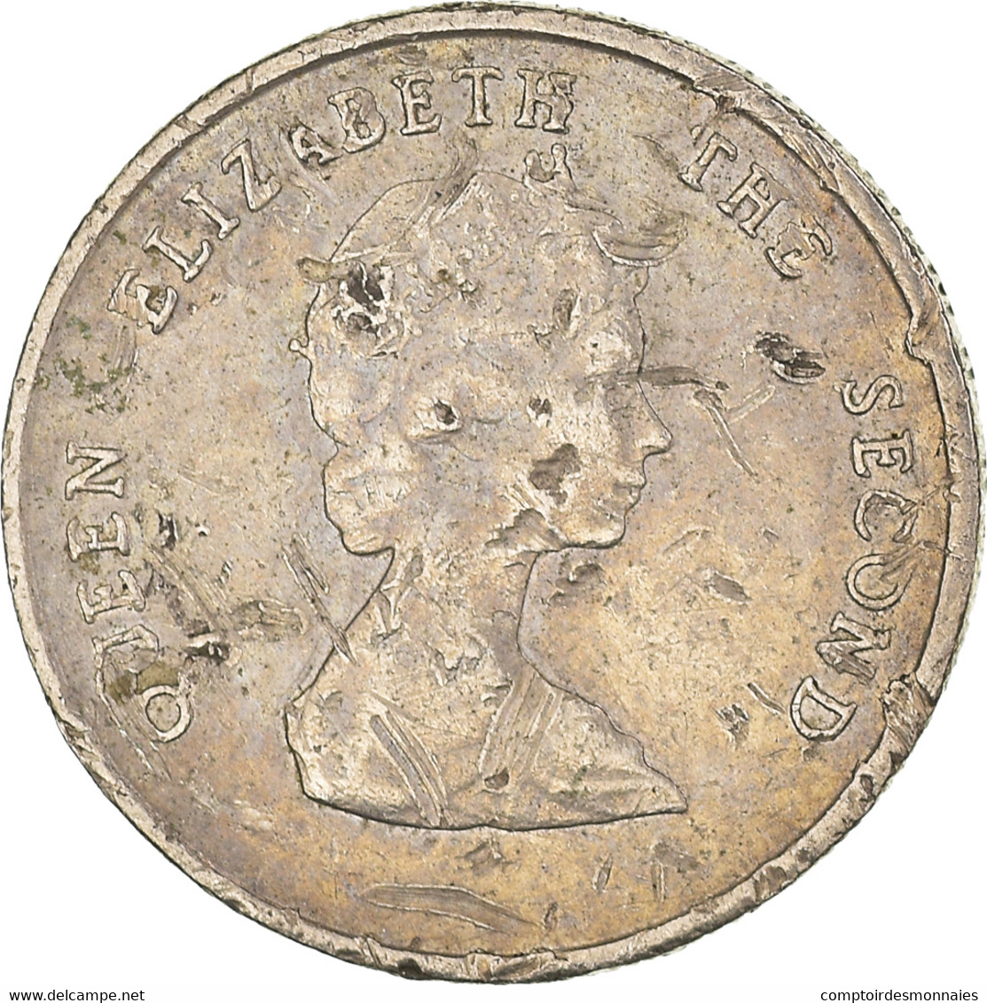 Monnaie, Etats Des Caraibes Orientales, 10 Cents, 1991 - Ostkaribischer Staaten