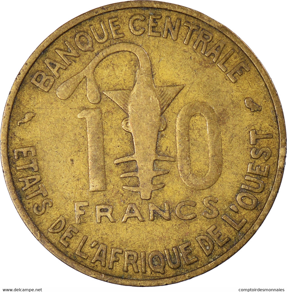 Monnaie, Communauté économique Des États De L'Afrique De L'Ouest, 10 Francs - Côte-d'Ivoire