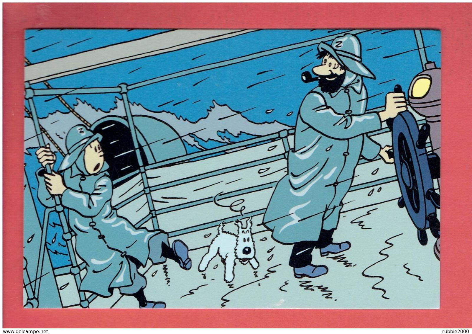 TINTIN L ETOILE MYSTERIEUSE HERGE 1993 TINTIN ET MILOU CAPITAINE HADDOCK CARTE POSTALE EN TRES BON ETAT - Hergé