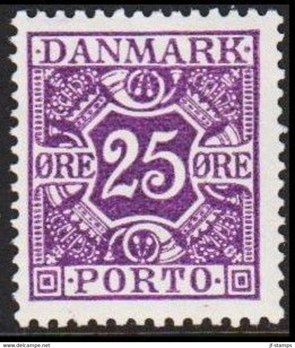 1926-1927. Postage Due. Porto. 25 ØRE. NEVER Hinged. (Michel P18) - JF521299 - Postage Due