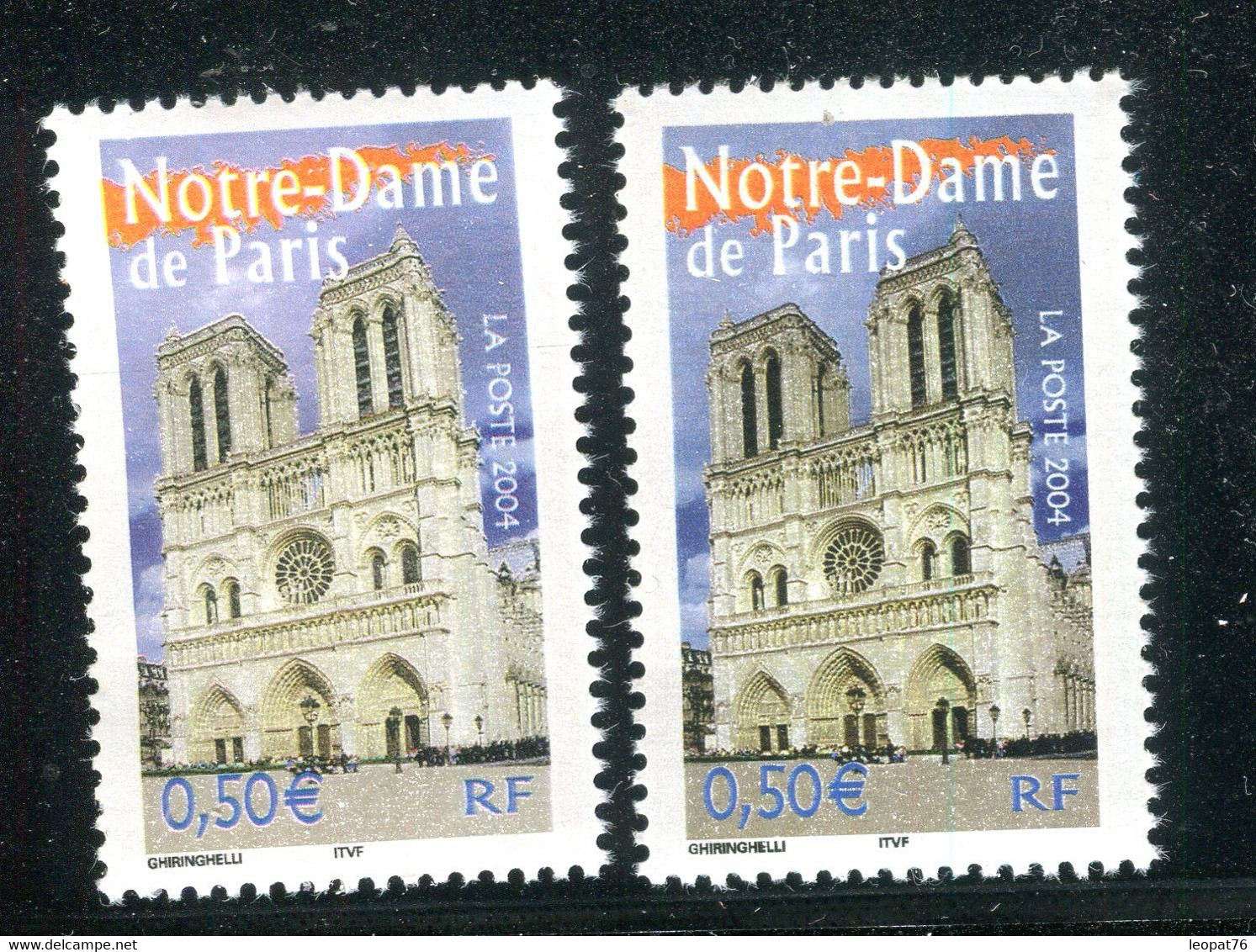 Variété N° Yvert 3705 Notre Dame - 2 Nuances Flagrantes - Neufs Luxe -  V 936 - Ungebraucht