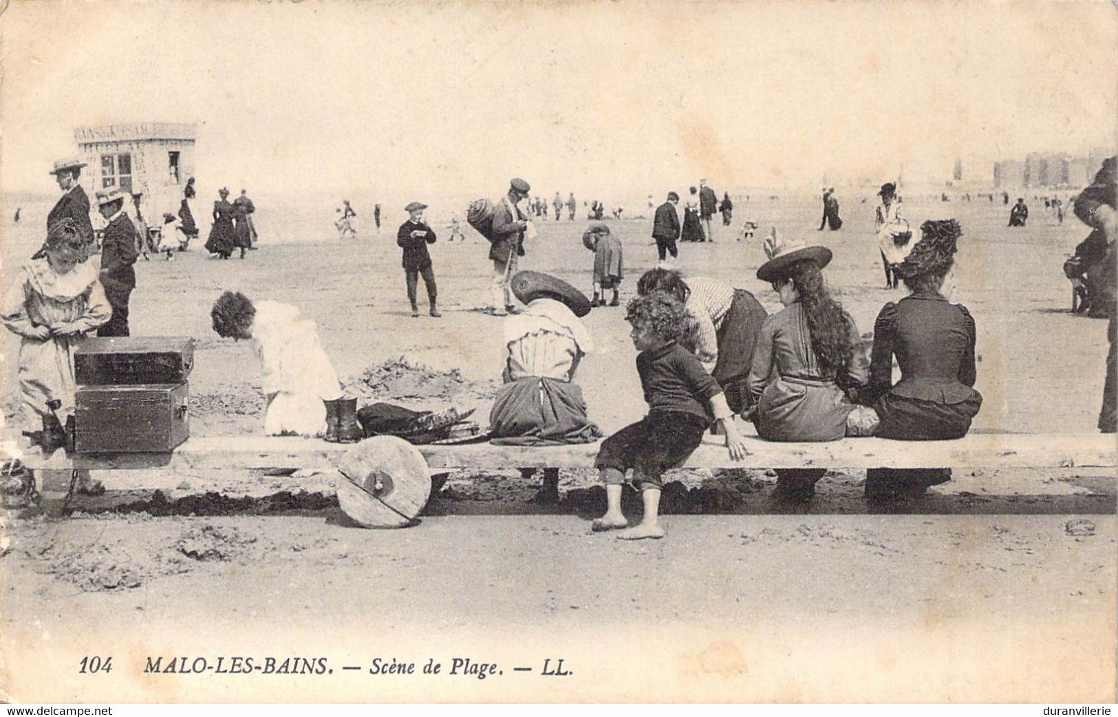 59 MALO-Les-BAINS La Plage. 1915 - Malo Les Bains