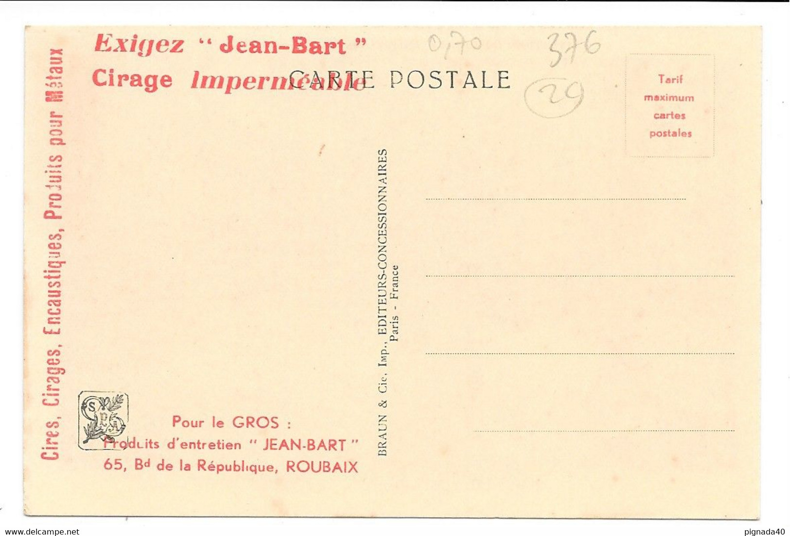 Cpa Lot 2 Cartes 2 Scannes Plus Verso Publicité "jean Bart" , Parc Zoologique, Zèbres Et Antilopes, Belle Carte - Zebras