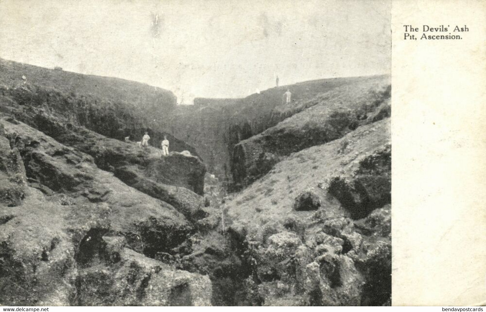 Ascension Island, The Devils' Ash Pit (1900s) Postcard - Ascension (Insel)