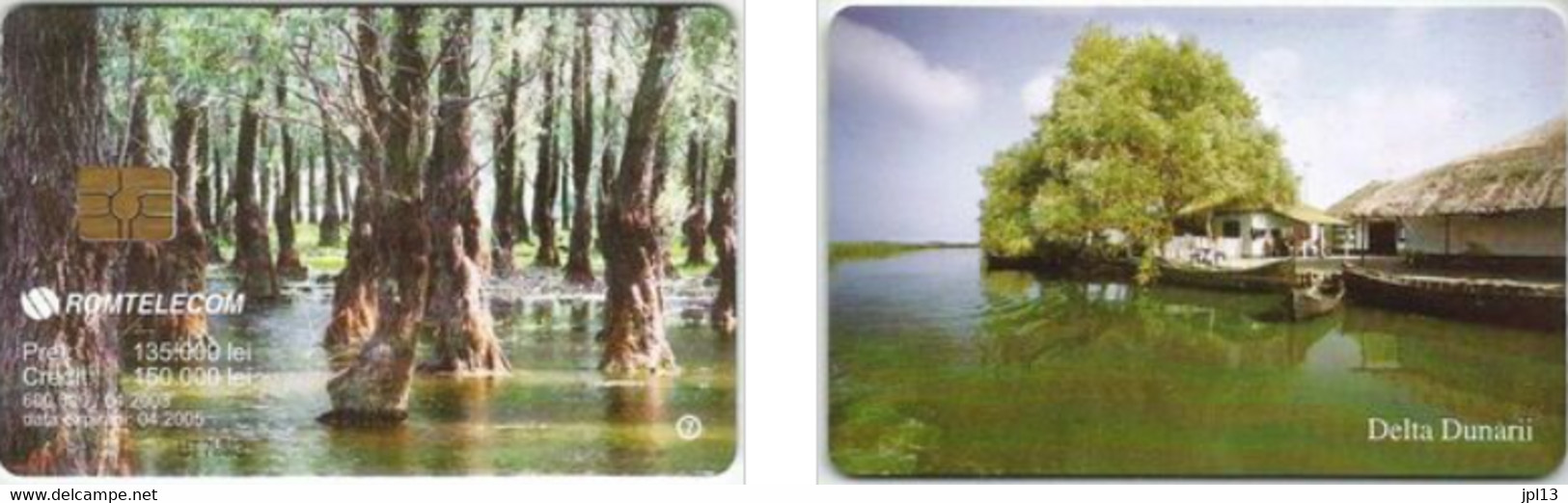 Carte à Puce - Roumanie - Romtelecom - The Danube's Delta 7, Puce Gem5 Noire - Romania